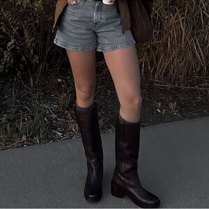 NWOB FRYE Campus 14L Pull On Riding Boots - Wide Calf in Black